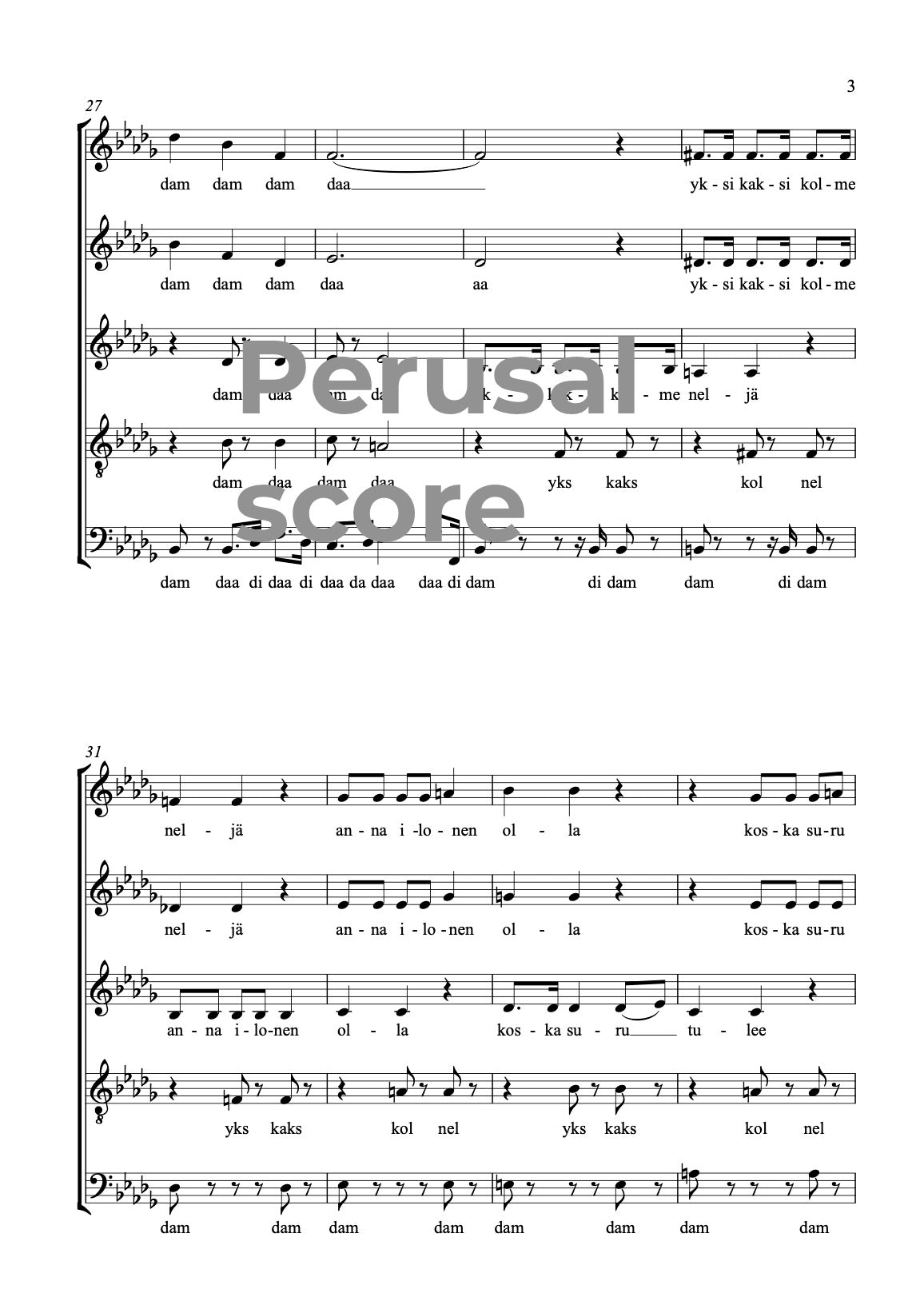 Lampaanpolska SATB