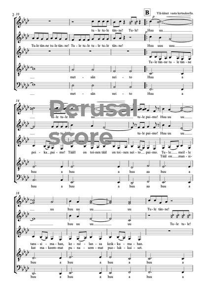 Metsän tyttö SATB