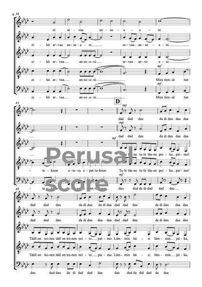 Metsän tyttö SATB