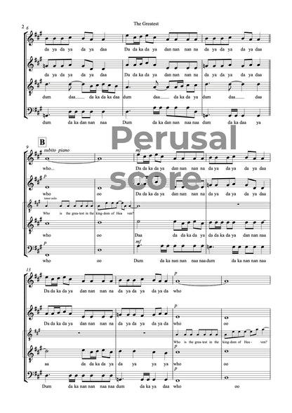 The Greatest SATB