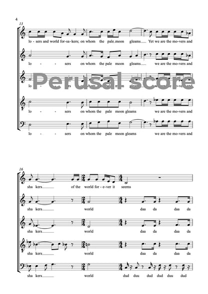 We Are the Music Makers SSATB